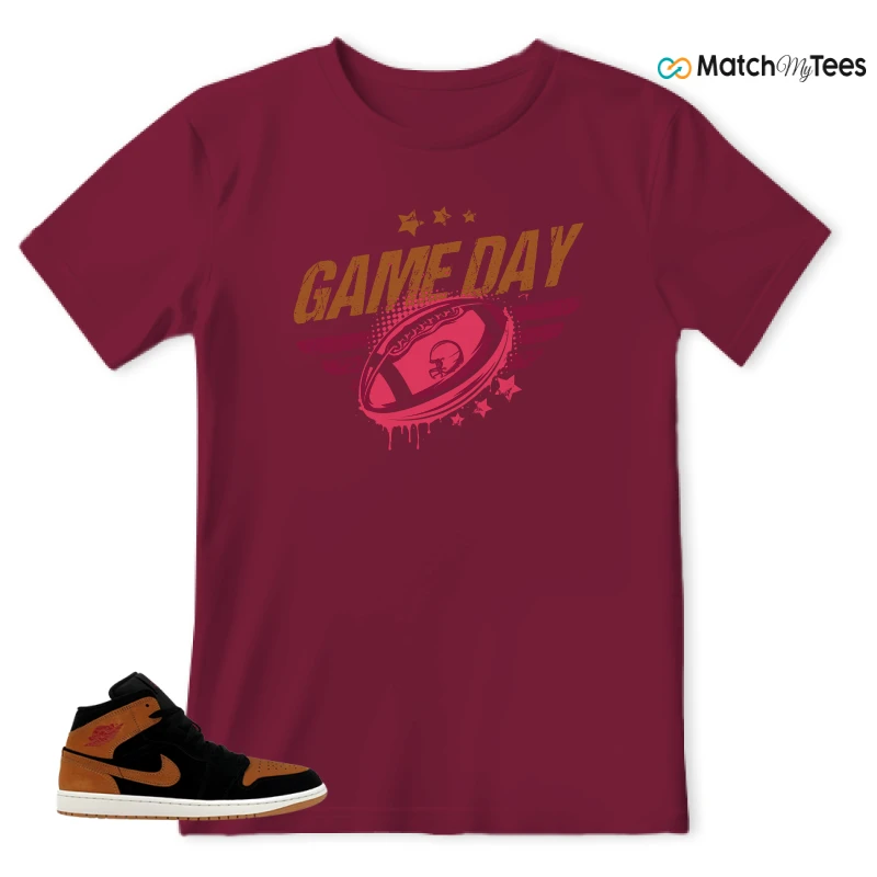 NIKE AIR JORDAN 1 MID BLACK FLAX SNEAKER Matching Tees t-shirt