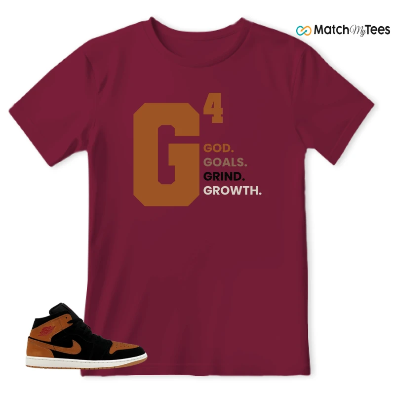 NIKE AIR JORDAN 1 MID BLACK FLAX SNEAKER Matching Tees t-shirt