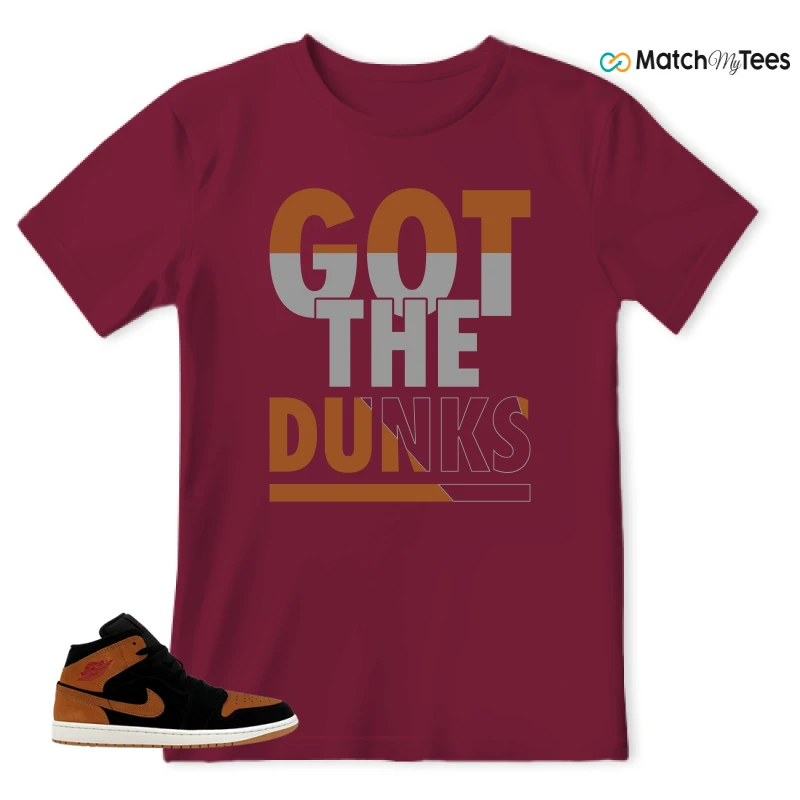 NIKE AIR JORDAN 1 MID BLACK FLAX SNEAKER Matching Tees t-shirt