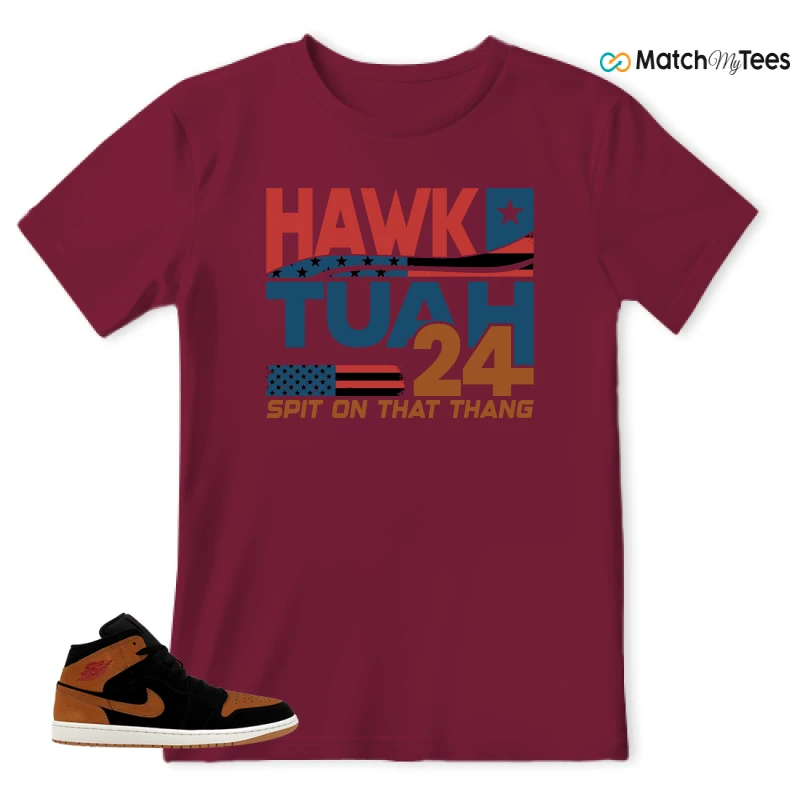 NIKE AIR JORDAN 1 MID BLACK FLAX SNEAKER Matching Tees t-shirt