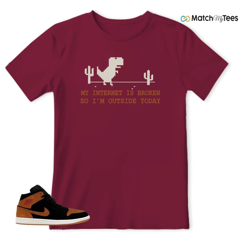 NIKE AIR JORDAN 1 MID BLACK FLAX SNEAKER Matching Tees t-shirt