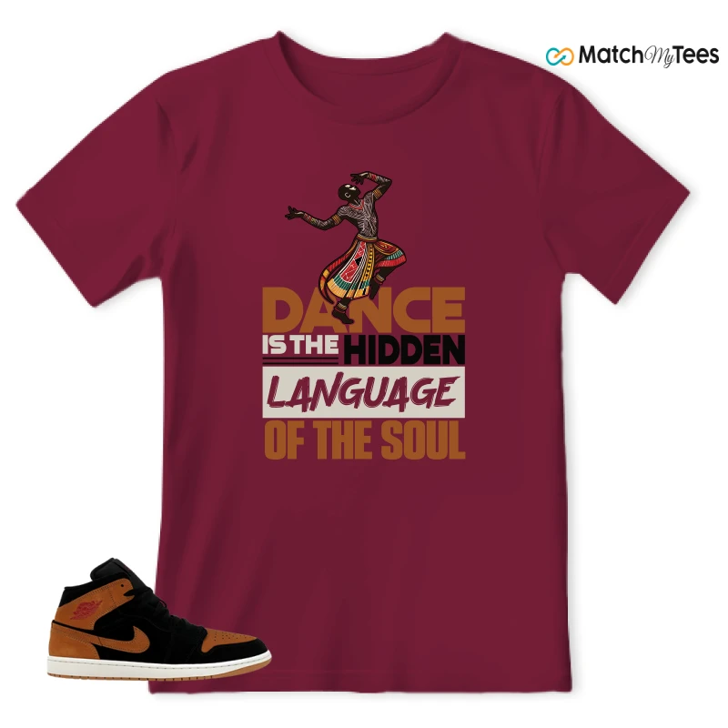 NIKE AIR JORDAN 1 MID BLACK FLAX SNEAKER Matching Tees t-shirt