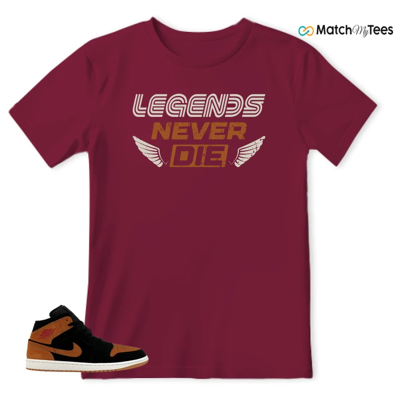 NIKE AIR JORDAN 1 MID BLACK FLAX SNEAKER Matching Tees t-shirt