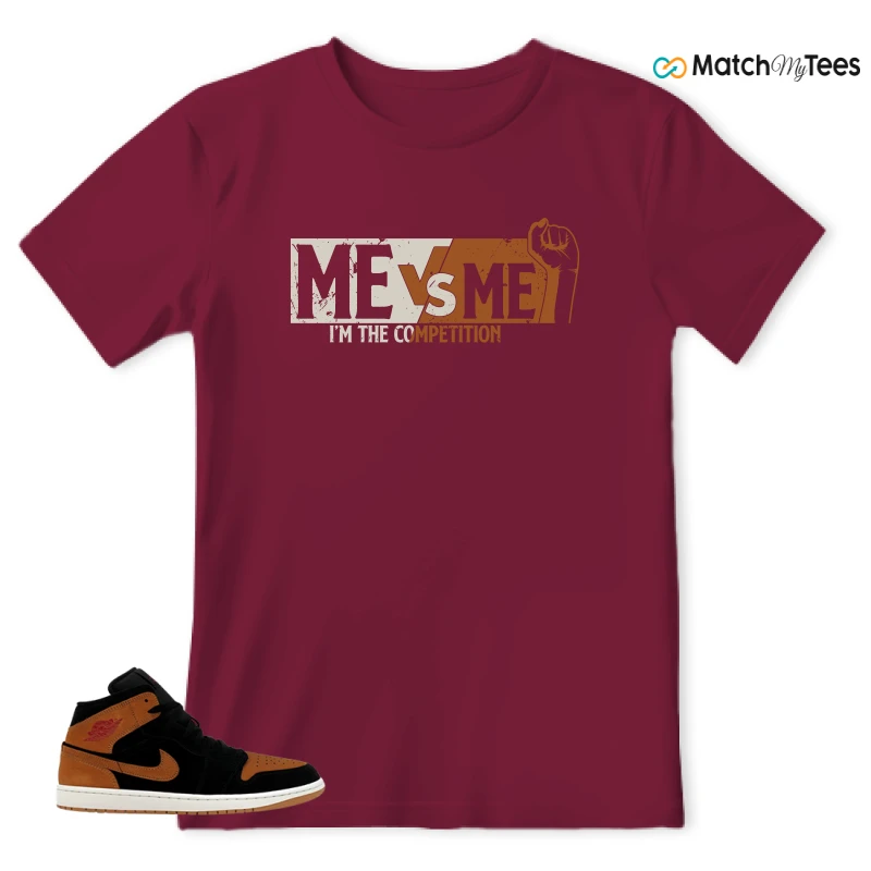 NIKE AIR JORDAN 1 MID BLACK FLAX SNEAKER Matching Tees t-shirt