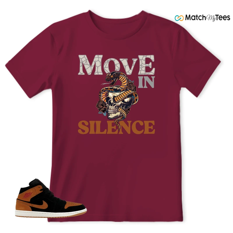 NIKE AIR JORDAN 1 MID BLACK FLAX SNEAKER Matching Tees t-shirt