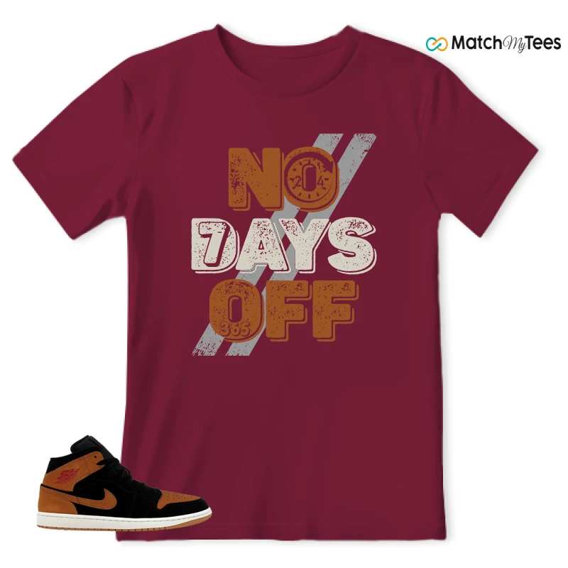 NIKE AIR JORDAN 1 MID BLACK FLAX SNEAKER Matching Tees t-shirt