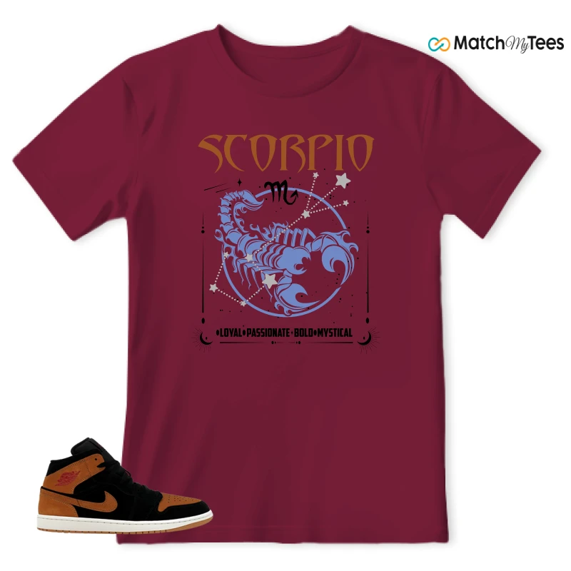 NIKE AIR JORDAN 1 MID BLACK FLAX SNEAKER Matching Tees t-shirt