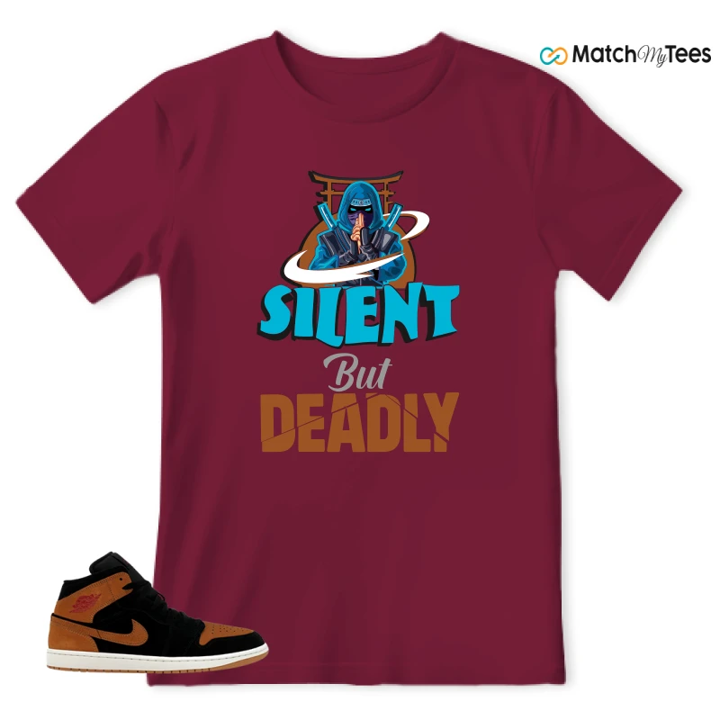 NIKE AIR JORDAN 1 MID BLACK FLAX SNEAKER Matching Tees t-shirt
