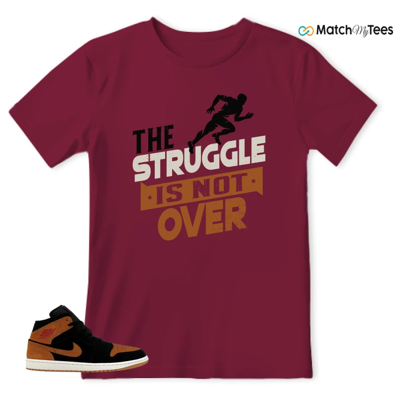 NIKE AIR JORDAN 1 MID BLACK FLAX SNEAKER Matching Tees t-shirt