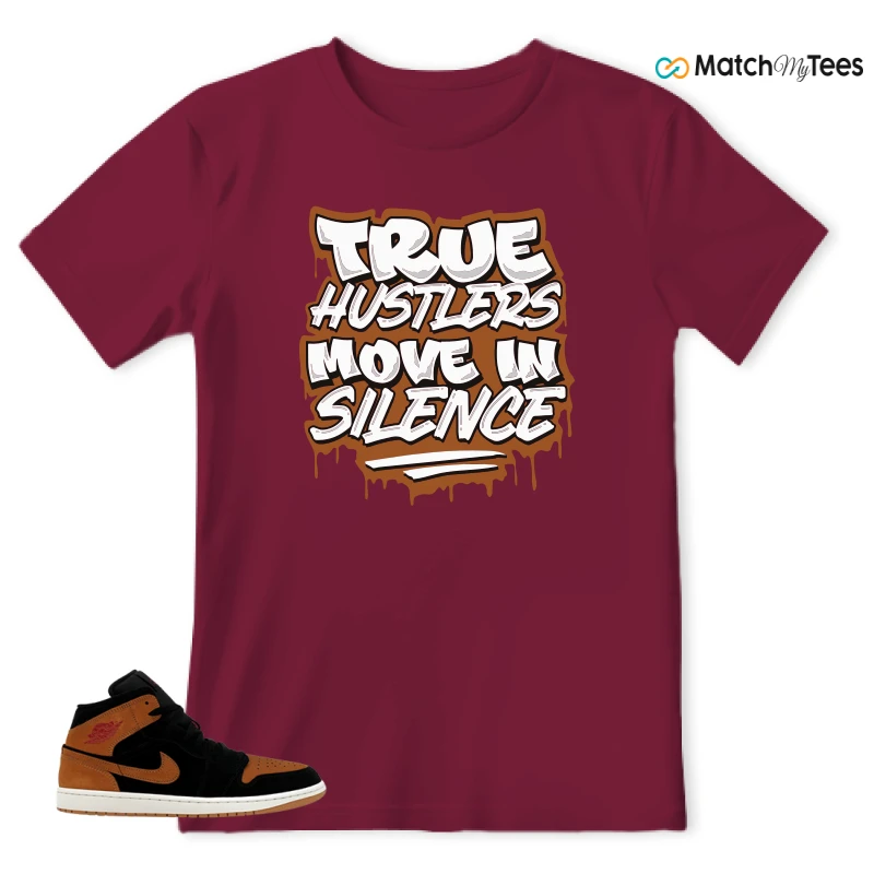 NIKE AIR JORDAN 1 MID BLACK FLAX SNEAKER Matching Tees t-shirt