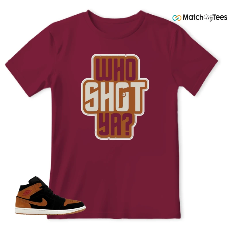 NIKE AIR JORDAN 1 MID BLACK FLAX SNEAKER Matching Tees t-shirt