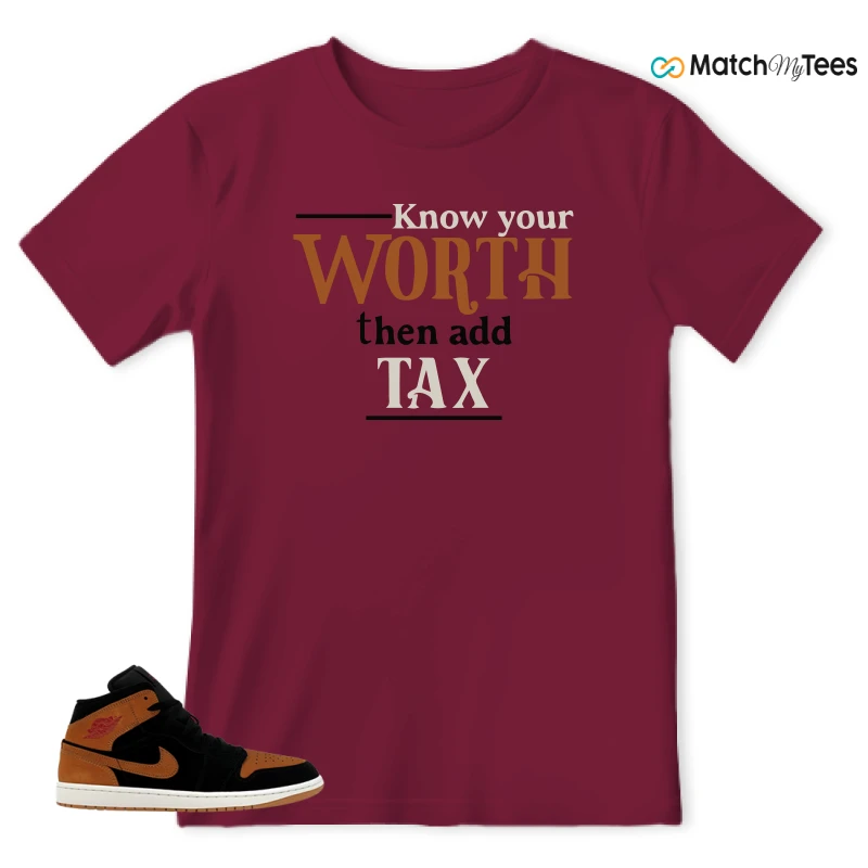 Worth Maroon matching T-shirt T-shirt