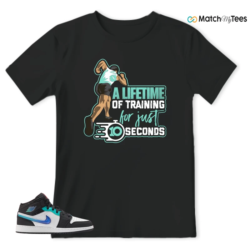 NIKE AIR JORDAN 1 MID RACING SNEAKER Matching Tees t-shirt