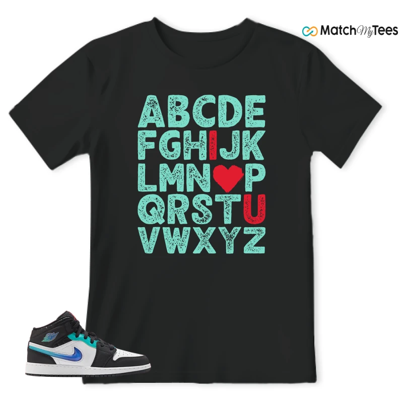 NIKE AIR JORDAN 1 MID RACING SNEAKER Matching Tees t-shirt