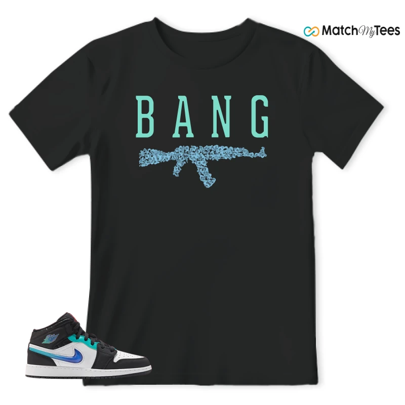 NIKE AIR JORDAN 1 MID RACING SNEAKER Matching Tees t-shirt