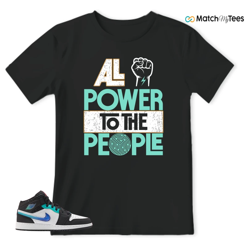 NIKE AIR JORDAN 1 MID RACING SNEAKER Matching Tees t-shirt