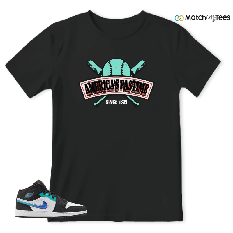 NIKE AIR JORDAN 1 MID RACING SNEAKER Matching Tees t-shirt
