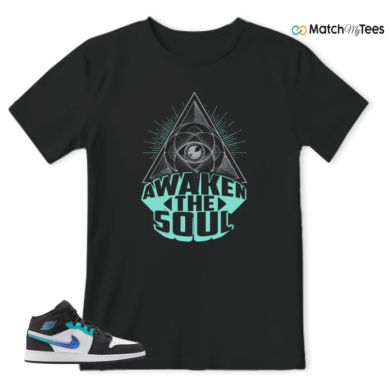 NIKE AIR JORDAN 1 MID RACING SNEAKER Matching Tees t-shirt