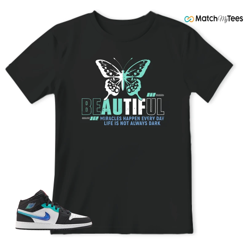 NIKE AIR JORDAN 1 MID RACING SNEAKER Matching Tees t-shirt