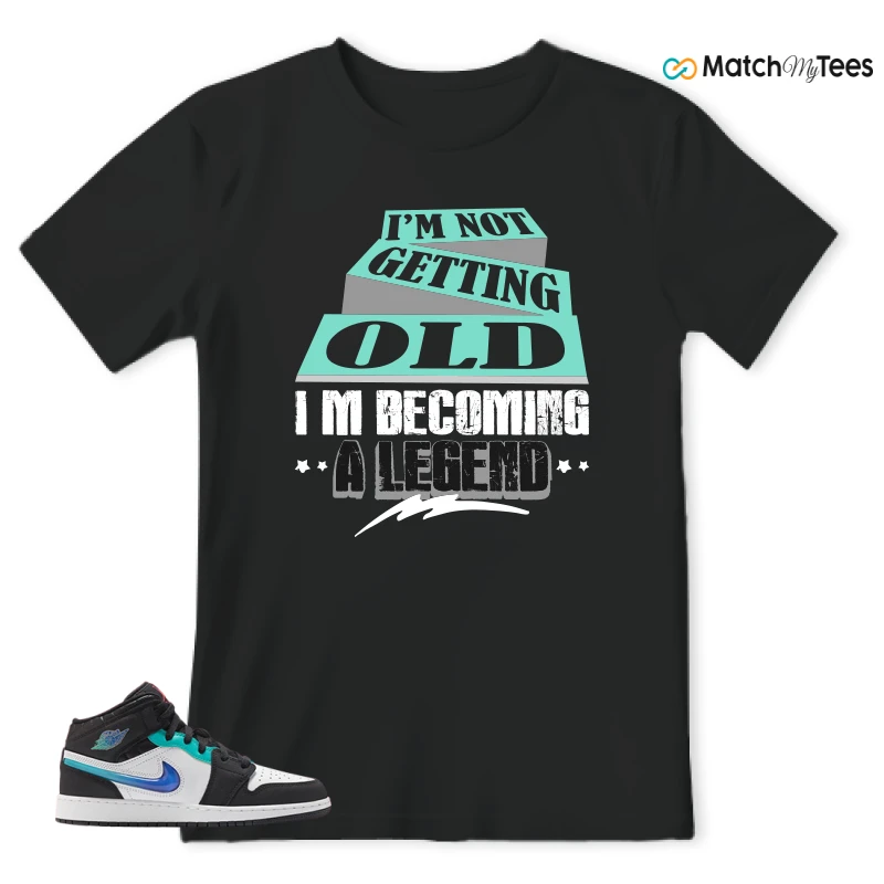 NIKE AIR JORDAN 1 MID RACING SNEAKER Matching Tees t-shirt