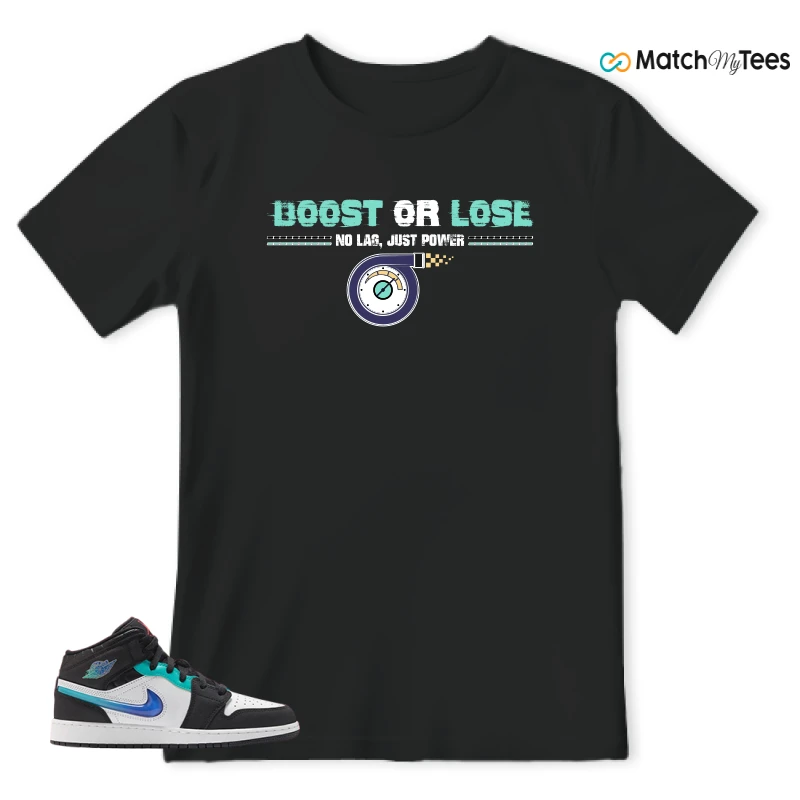 NIKE AIR JORDAN 1 MID RACING SNEAKER Matching Tees t-shirt