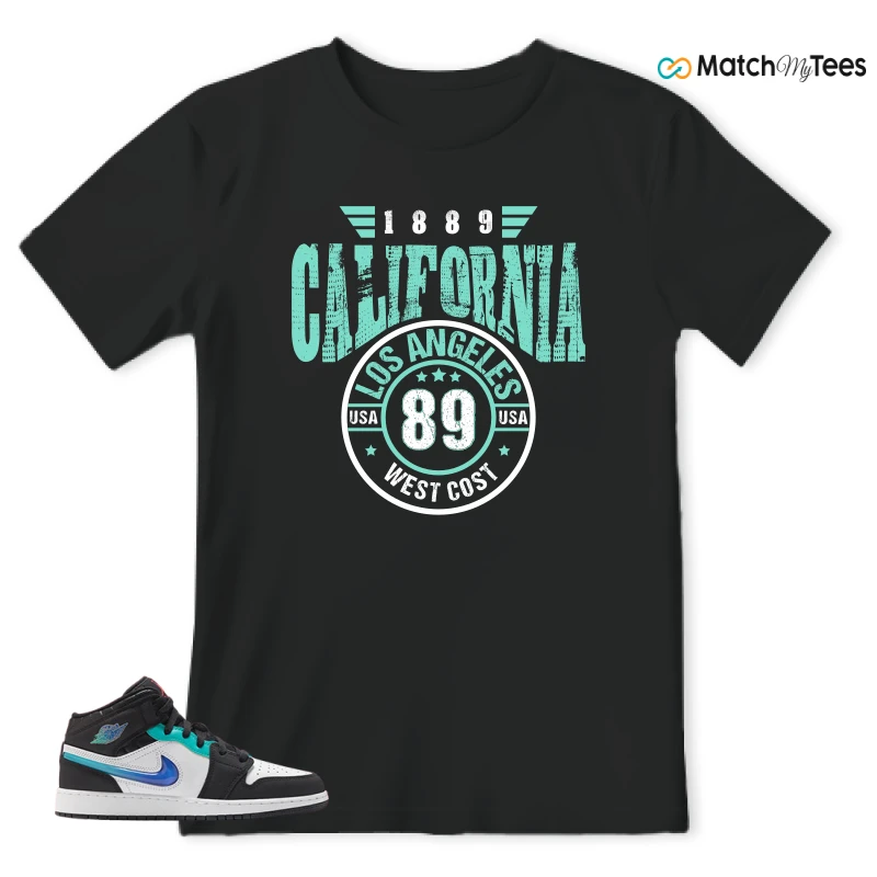 NIKE AIR JORDAN 1 MID RACING SNEAKER Matching Tees t-shirt
