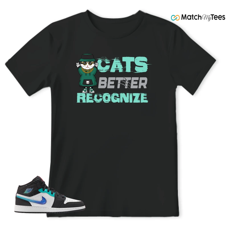 NIKE AIR JORDAN 1 MID RACING SNEAKER Matching Tees t-shirt