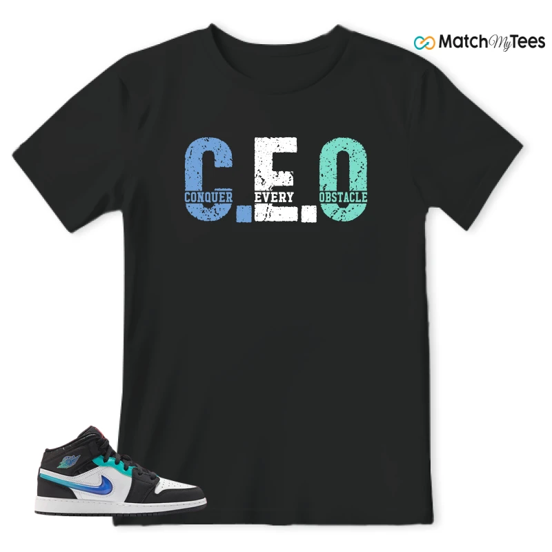 NIKE AIR JORDAN 1 MID RACING SNEAKER Matching Tees t-shirt