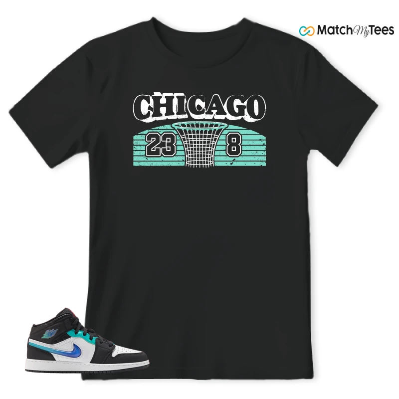 NIKE AIR JORDAN 1 MID RACING SNEAKER Matching Tees t-shirt