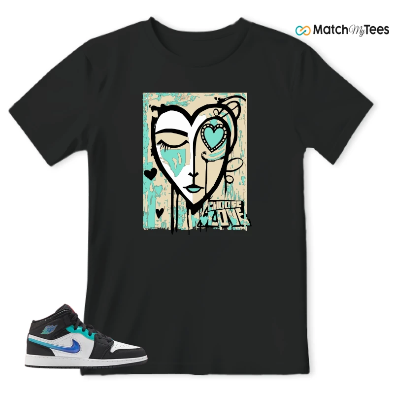 NIKE AIR JORDAN 1 MID RACING SNEAKER Matching Tees t-shirt