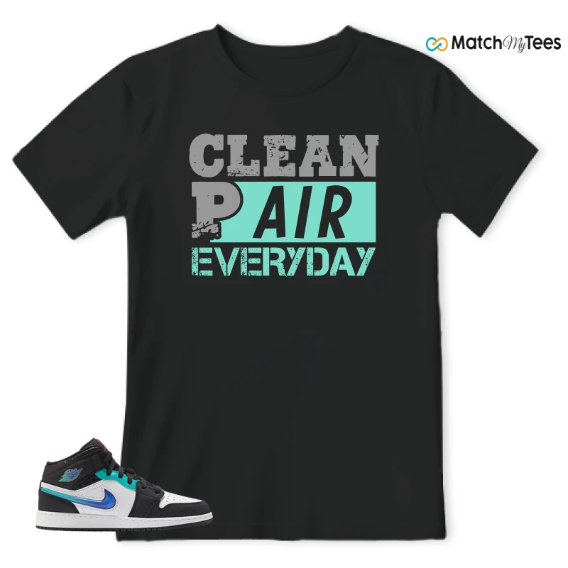 NIKE AIR JORDAN 1 MID RACING SNEAKER Matching Tees t-shirt