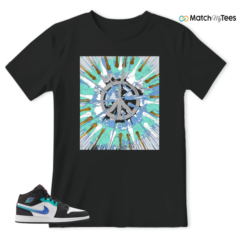 NIKE AIR JORDAN 1 MID RACING SNEAKER Matching Tees t-shirt