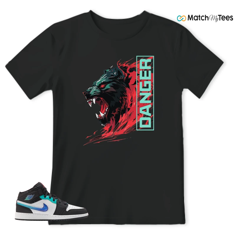 NIKE AIR JORDAN 1 MID RACING SNEAKER Matching Tees t-shirt