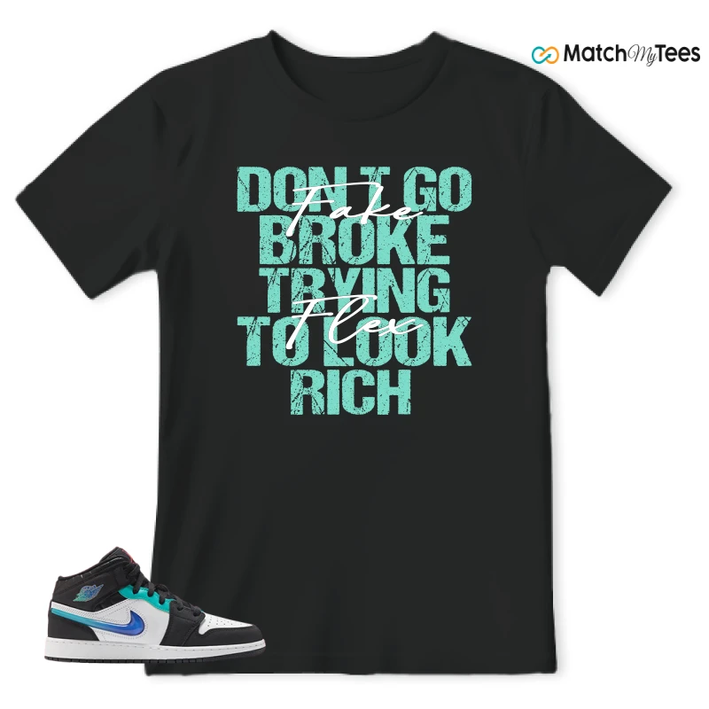 NIKE AIR JORDAN 1 MID RACING SNEAKER Matching Tees t-shirt