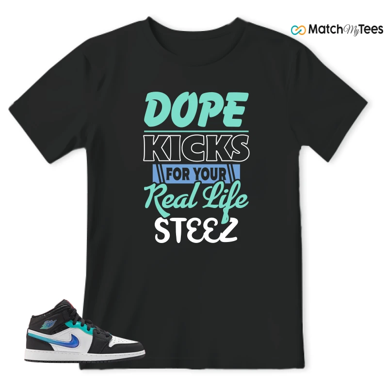 NIKE AIR JORDAN 1 MID RACING SNEAKER Matching Tees t-shirt