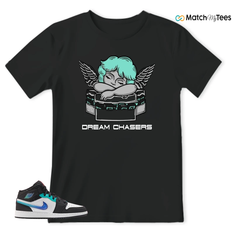 NIKE AIR JORDAN 1 MID RACING SNEAKER Matching Tees t-shirt