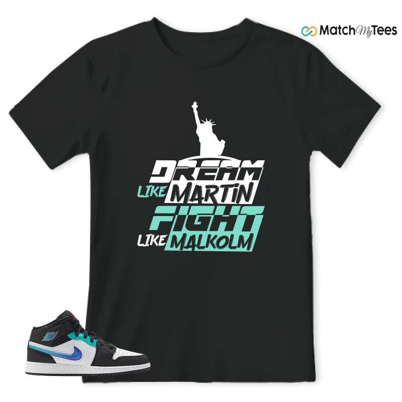 NIKE AIR JORDAN 1 MID RACING SNEAKER Matching Tees t-shirt
