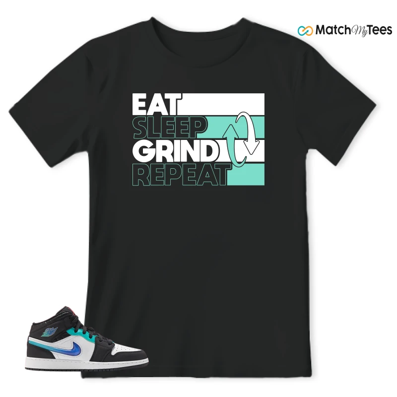 NIKE AIR JORDAN 1 MID RACING SNEAKER Matching Tees t-shirt