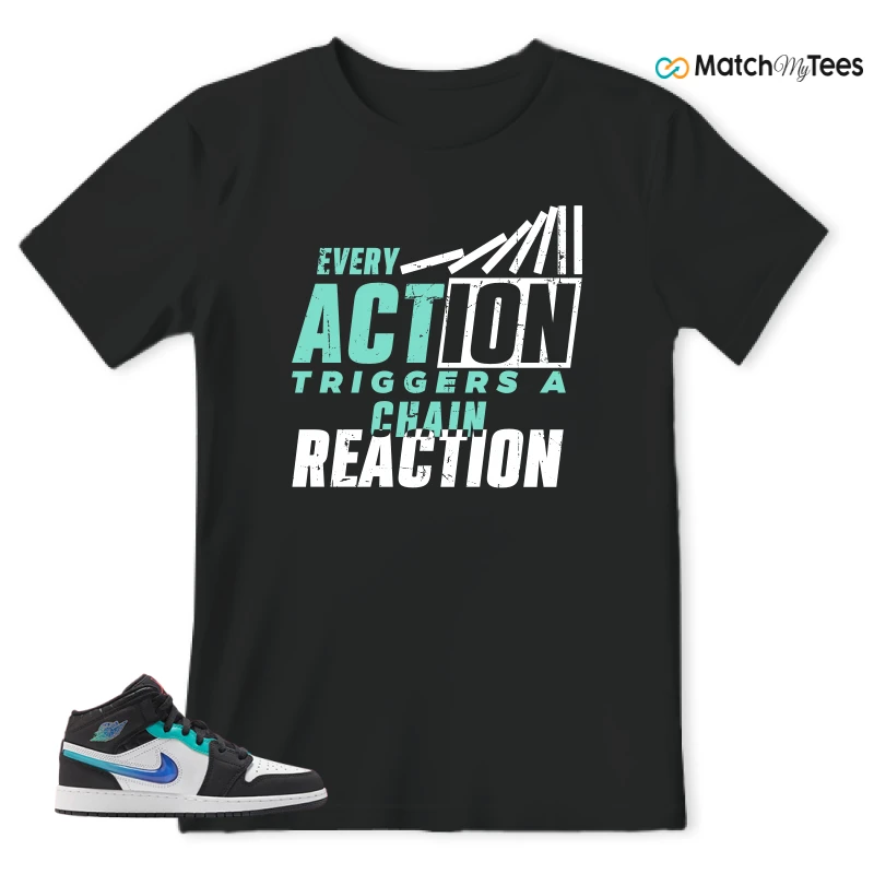 NIKE AIR JORDAN 1 MID RACING SNEAKER Matching Tees t-shirt