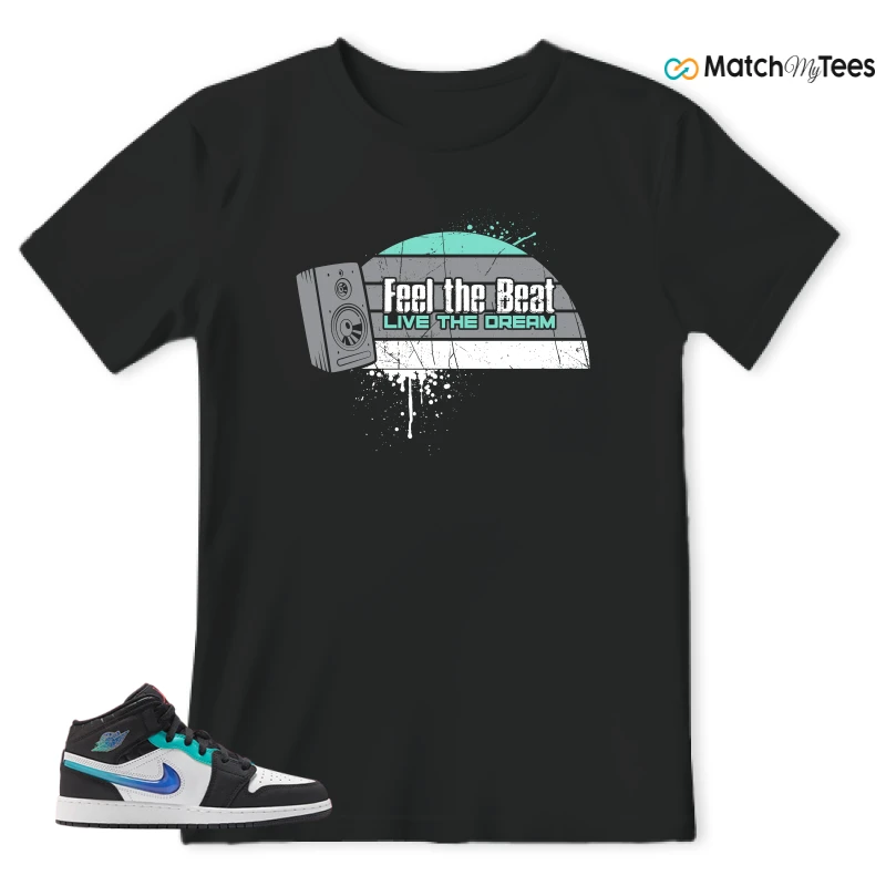 NIKE AIR JORDAN 1 MID RACING SNEAKER Matching Tees t-shirt