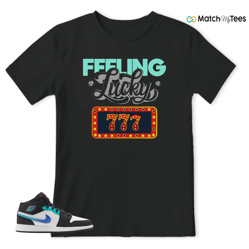 NIKE AIR JORDAN 1 MID RACING SNEAKER Matching Tees t-shirt