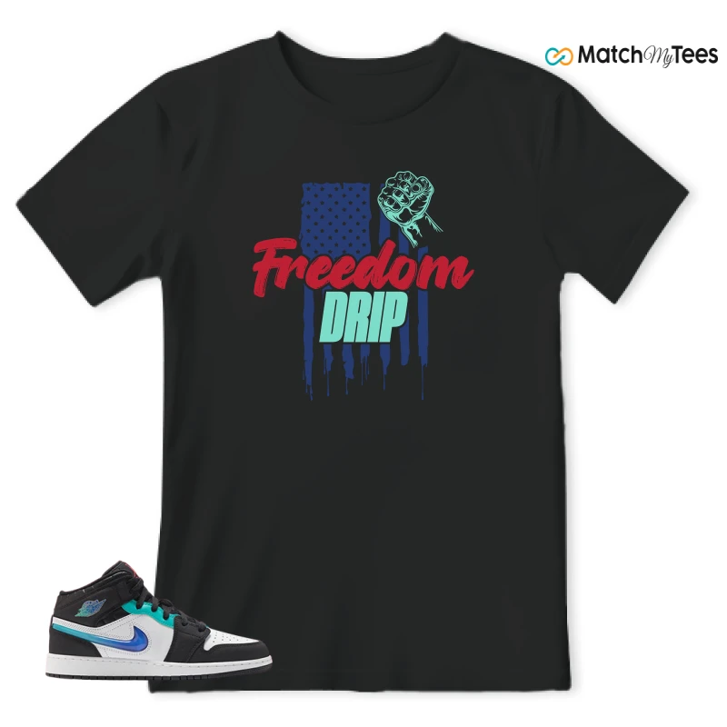 NIKE AIR JORDAN 1 MID RACING SNEAKER Matching Tees t-shirt