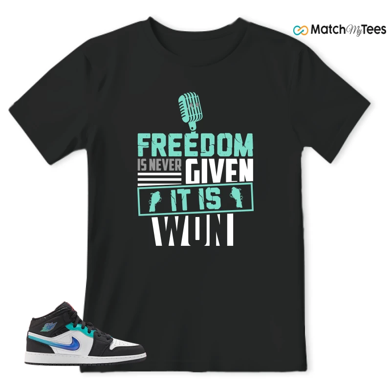 NIKE AIR JORDAN 1 MID RACING SNEAKER Matching Tees t-shirt