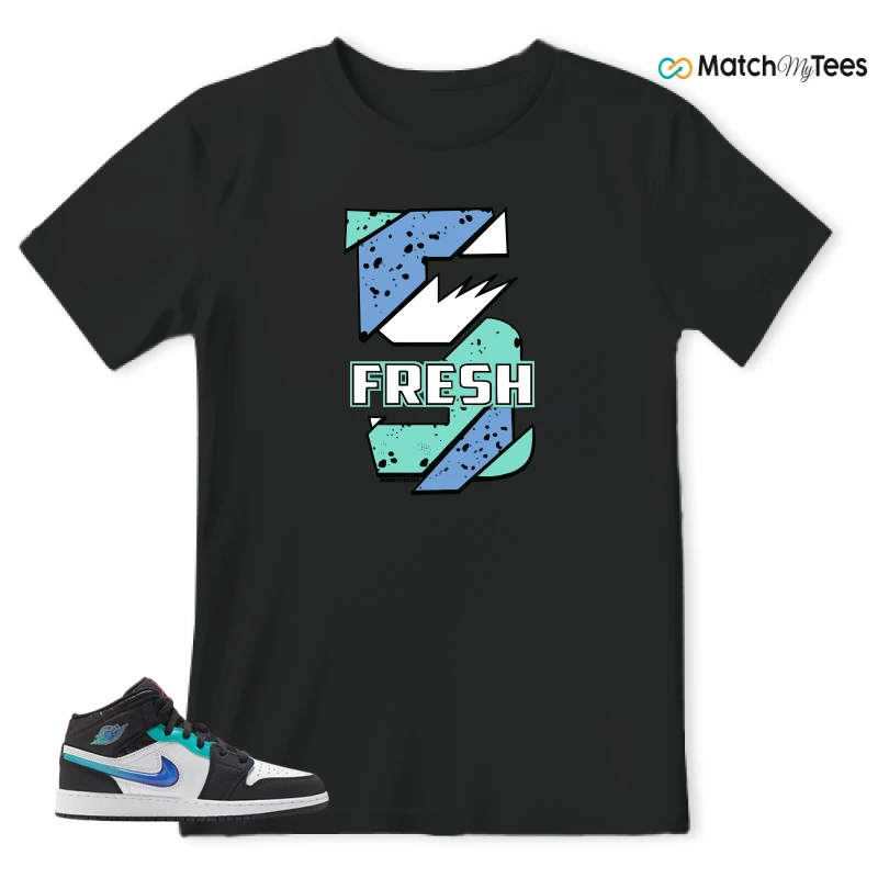 NIKE AIR JORDAN 1 MID RACING SNEAKER Matching Tees t-shirt