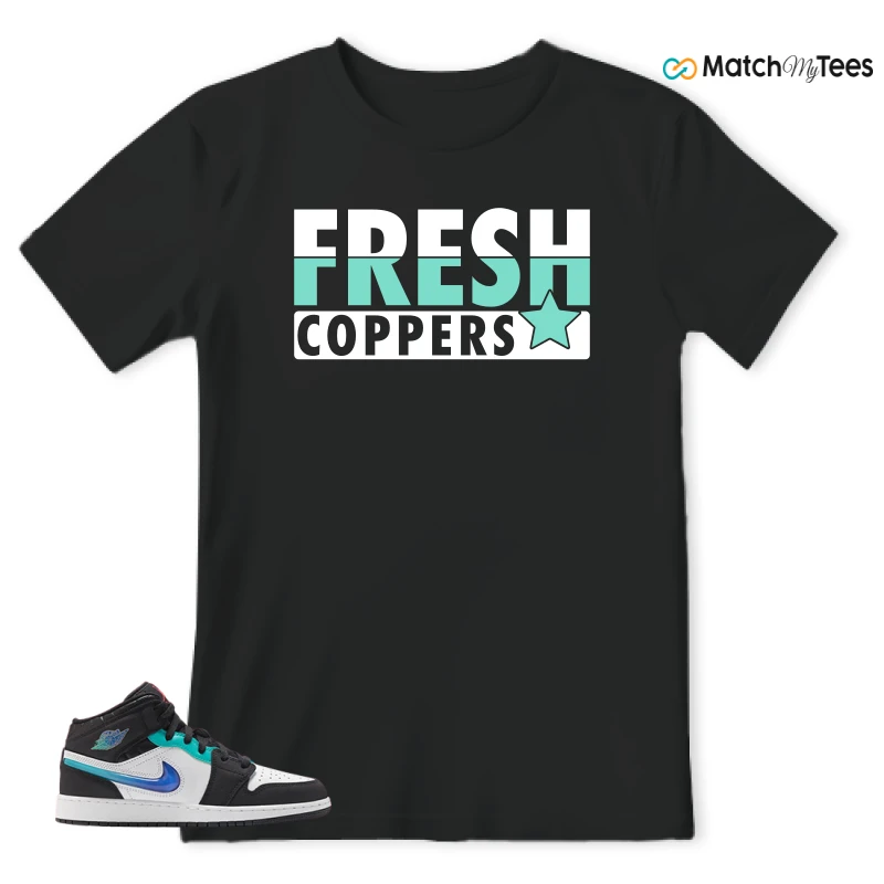 NIKE AIR JORDAN 1 MID RACING SNEAKER Matching Tees t-shirt