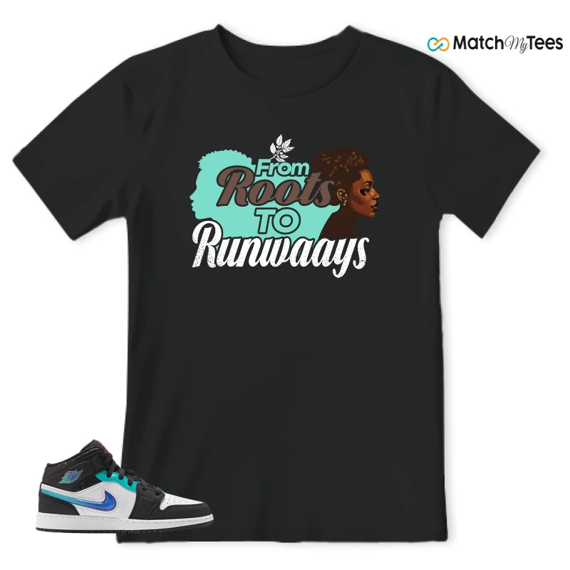 NIKE AIR JORDAN 1 MID RACING SNEAKER Matching Tees t-shirt