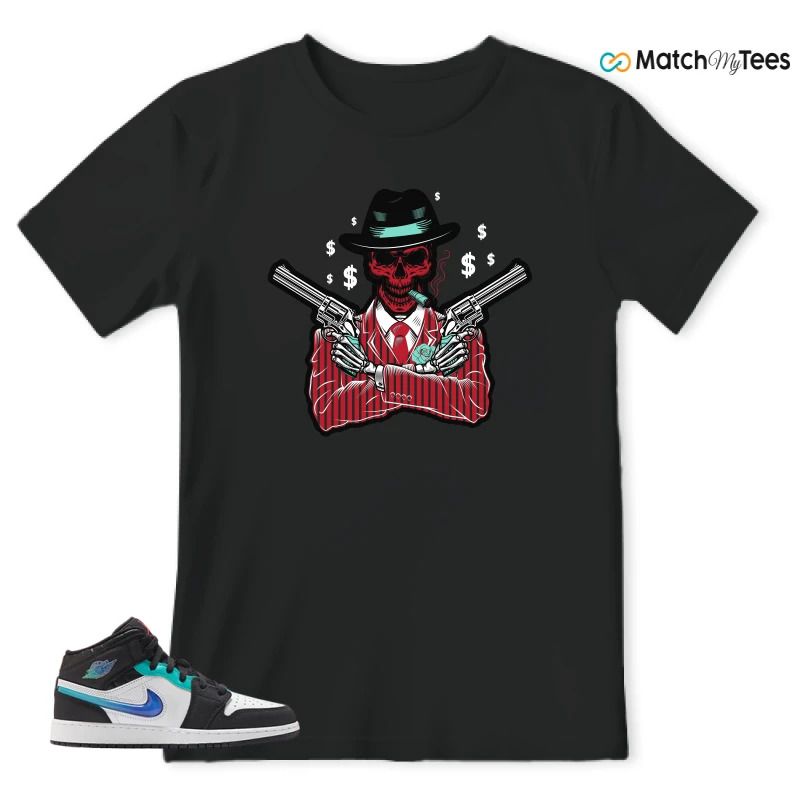 NIKE AIR JORDAN 1 MID RACING SNEAKER Matching Tees t-shirt