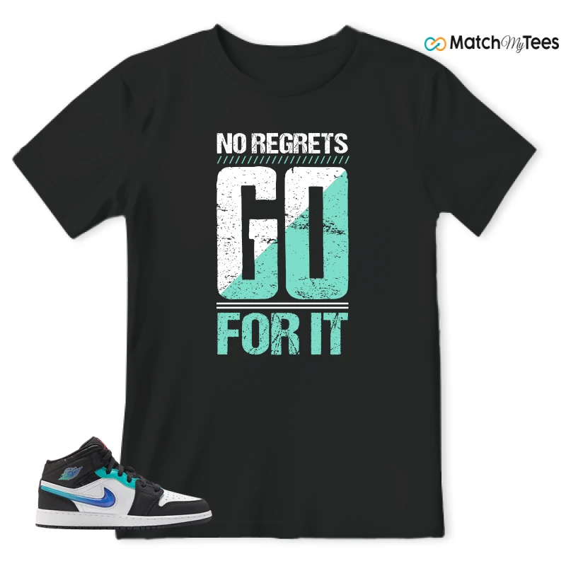 NIKE AIR JORDAN 1 MID RACING SNEAKER Matching Tees t-shirt