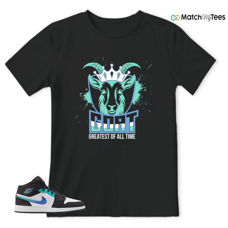 NIKE AIR JORDAN 1 MID RACING SNEAKER Matching Tees t-shirt
