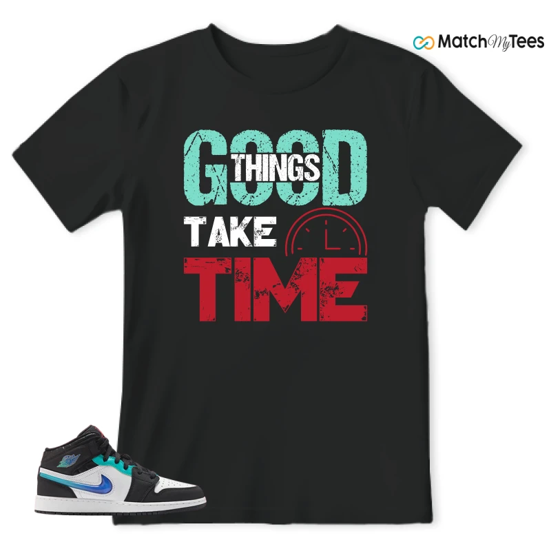 NIKE AIR JORDAN 1 MID RACING SNEAKER Matching Tees t-shirt